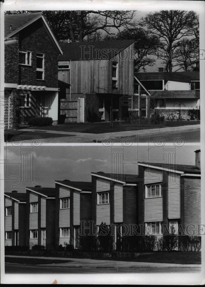 1969 Press Photo Modern houses in Stevenage, England - cvb24121 - Historic Images