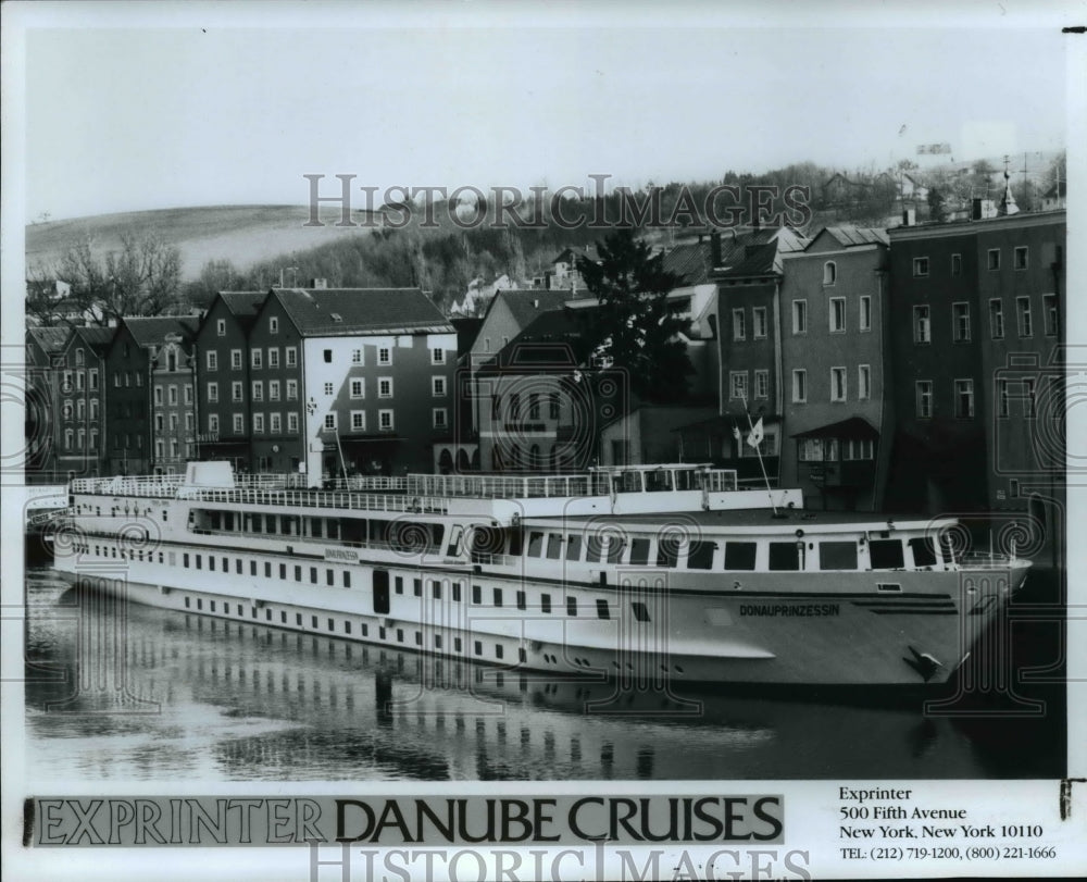 1985 Press Photo Danube Princess sails from Passau to Budapest, West Germany. - Historic Images