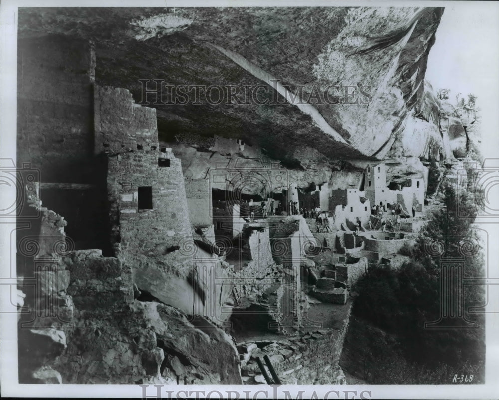 1987 Press Photo: Cliff Palace, largest ruin in Mesa Verde National Park, CO - Historic Images