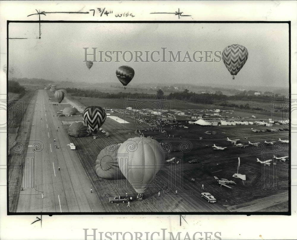 1982 Press Photo Hot Air Balloon Race - cvb24546 - Historic Images