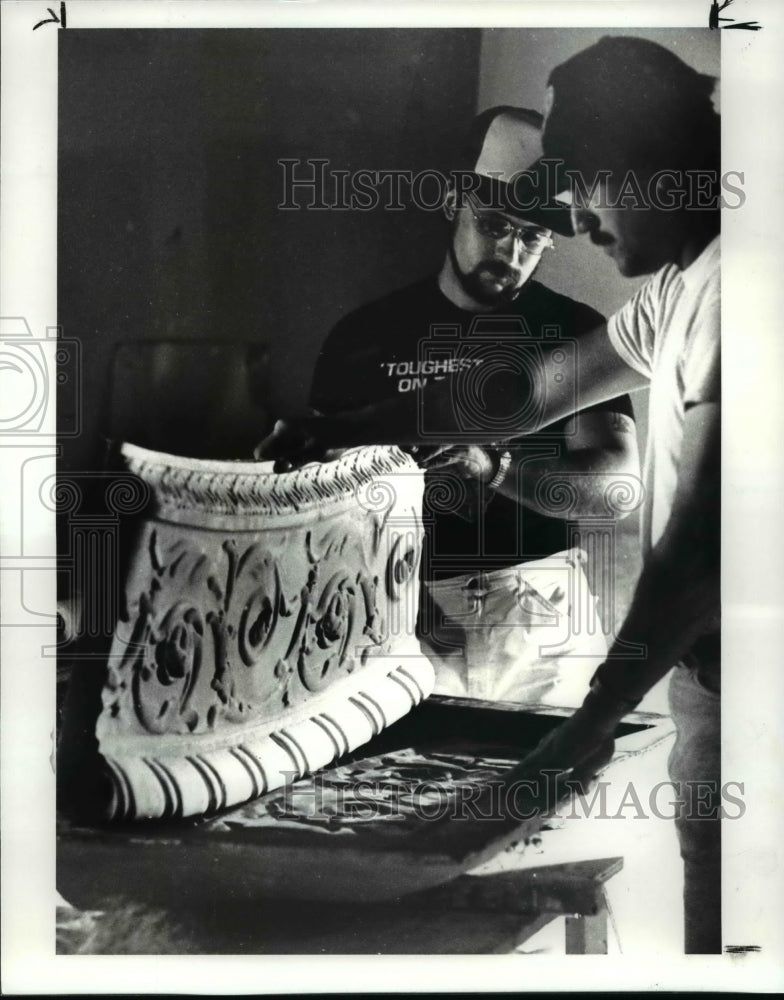 1985 Press Photo Plasterers Union Local 80 - cvb24787 - Historic Images