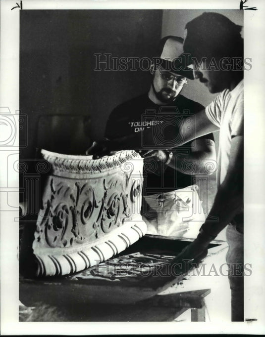 1985 Press Photo Plasterers Union Local 80 - cvb24787 - Historic Images