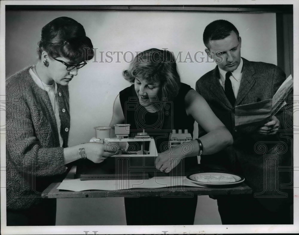 1965 PD Employees Making Lollipops in a Machine-Historic Images