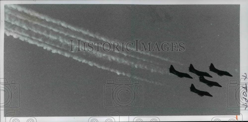 1978 Press Photo US Navy Blue Anges at Cleveland National Air Show - cvb24886 - Historic Images