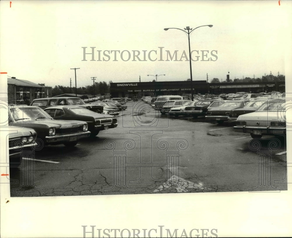 1980 Press Photo Parking lot at Chevy Blud - cvb24909 - Historic Images