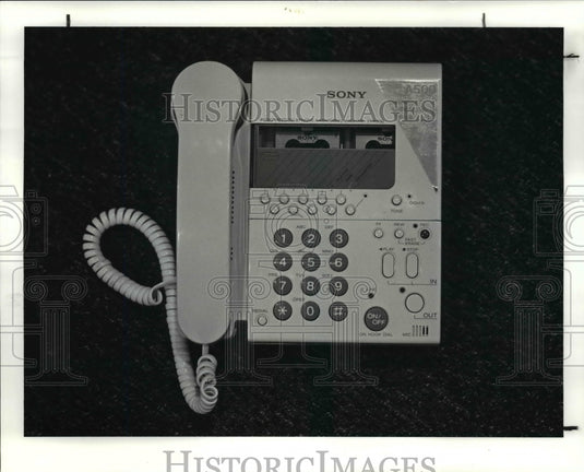 1987, Telephone-Sony Telephone with answering machine-IT-A500 - Historic Images