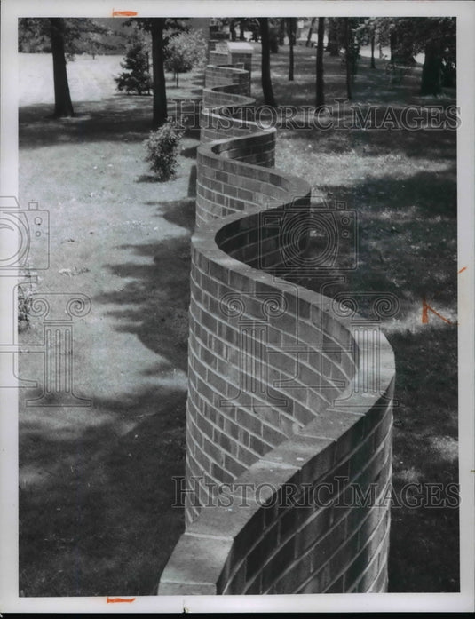 1968 Carmelite Monastery & Serpentine Brick Wall-Historic Images