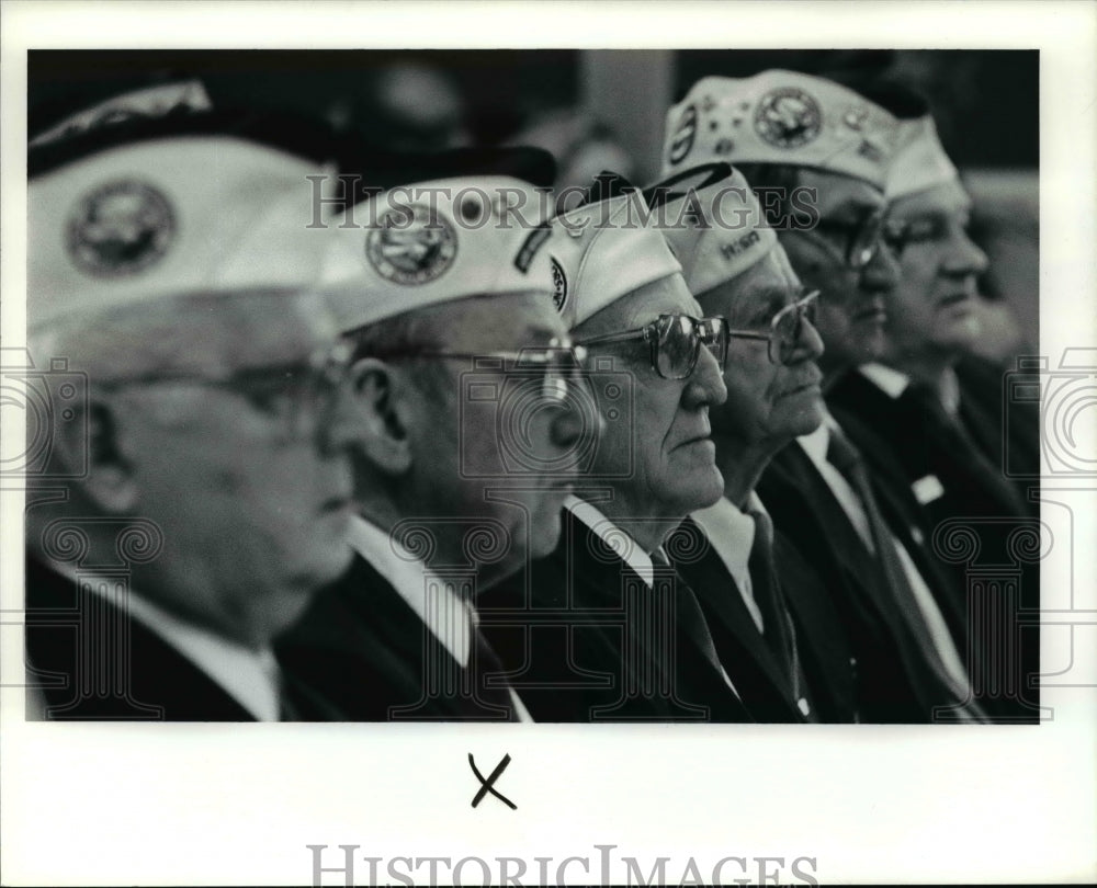 1991 Press Photo Pearl Harbor survivors gather for 50th anniversary - cvb25201 - Historic Images