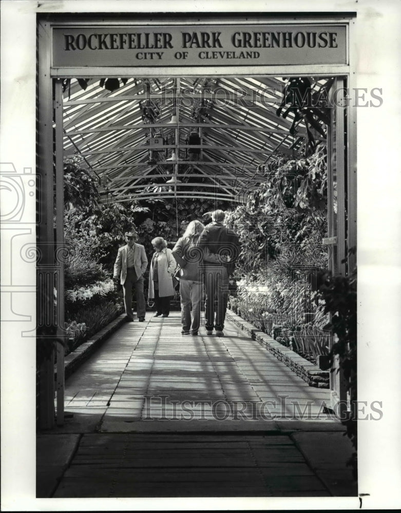 1986 Press Photo Rockefeller Park Greenhouse - cvb25296 - Historic Images