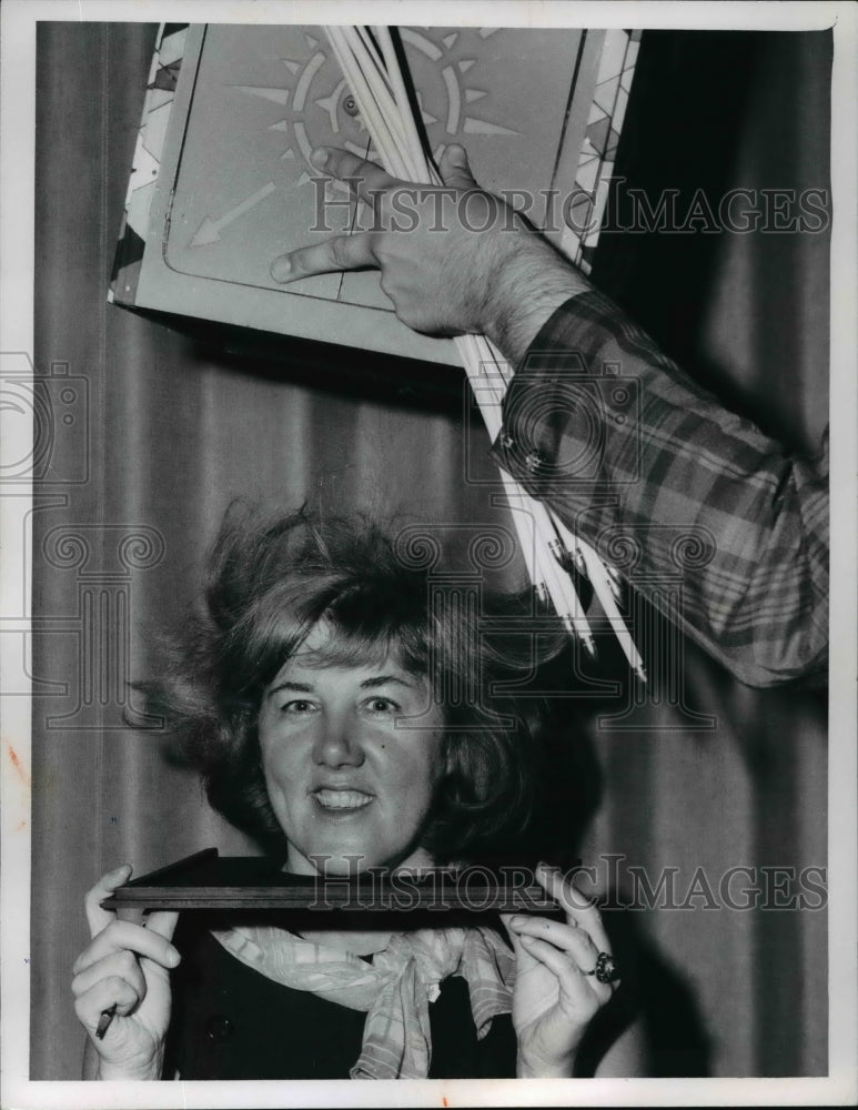 1968, Jane Scott assists in Art Thomas Magic show - cvb25472 - Historic Images