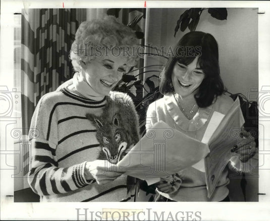 1982 Press Photo Phyllis Diller and Heidi Rotbart - cvb25717 - Historic Images