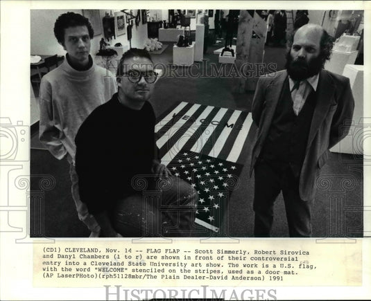 1991, Scott Simmerly, Robert Sirovica & Danyl Chambers - cvb25755 - Historic Images