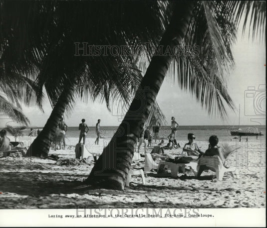 1976 Press Photo Caravelle Beach, Ste-Anne, Guadeloupe. - cvb25957 - Historic Images