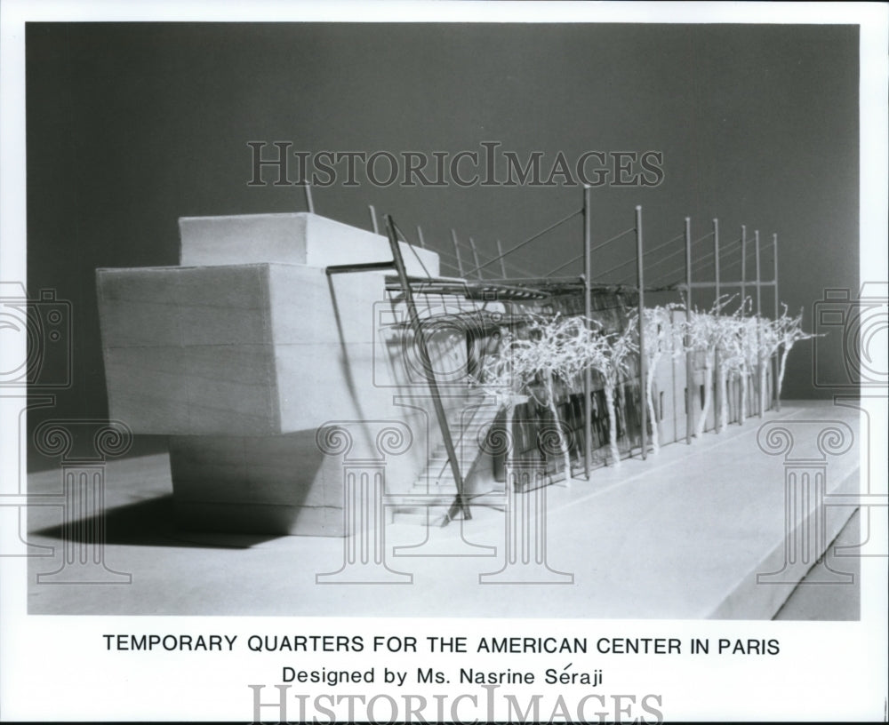 Press Photo Temporary Quarters for the American Center in Paris. - cvb26077 - Historic Images