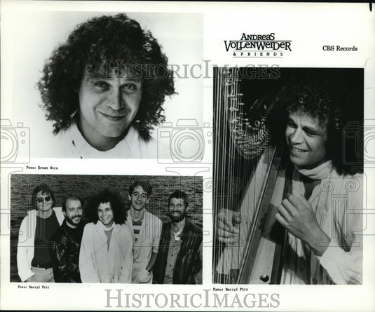 1985 Press Photo Ernst Wirz, Darryl Pitt in "Andreas VollenWeider & Friends. - Historic Images