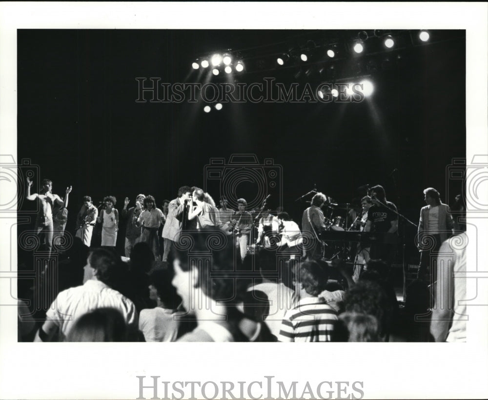 1986 Press Photo Cleveland Orchestra; First annual all-star Jam Blossom - Historic Images