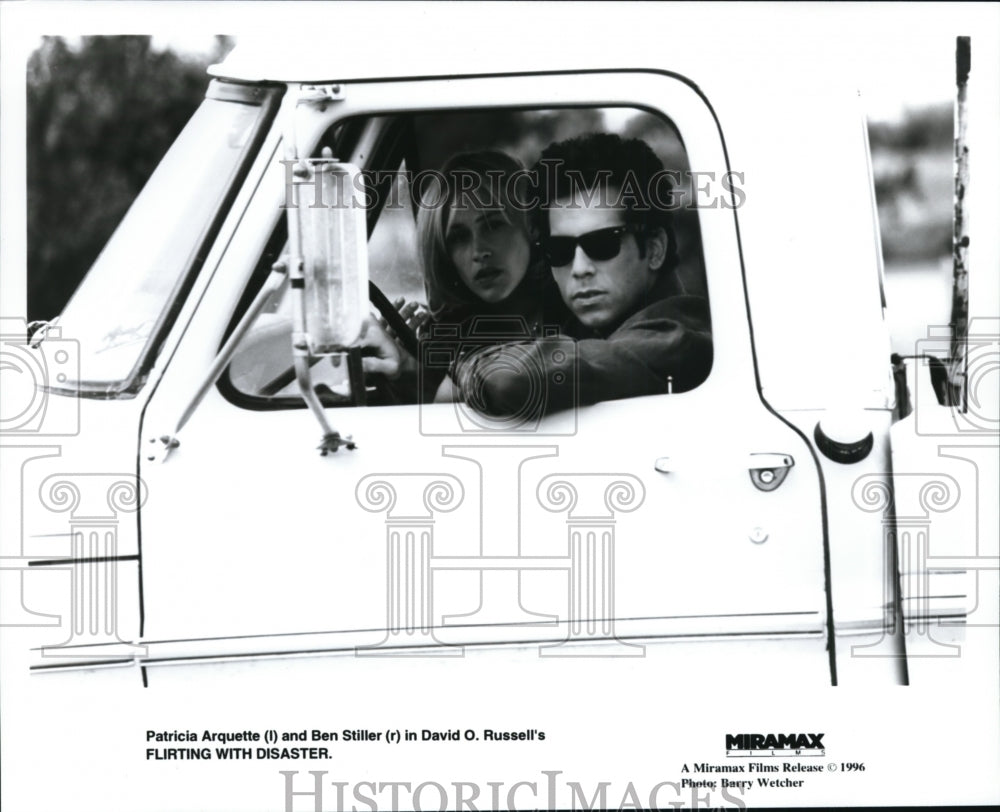1996,: Patricia Arquette & Ben Stiller in "Flirting with Disaster" - Historic Images