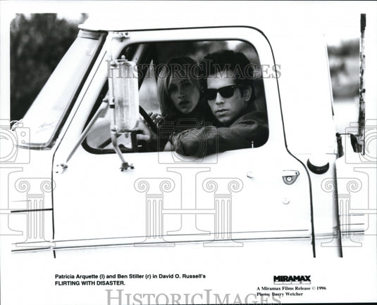 1996,: Patricia Arquette & Ben Stiller in "Flirting with Disaster" - Historic Images