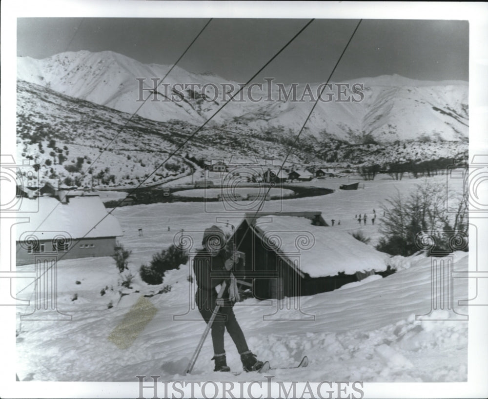 Press Photo Bariloche, Argentina in the Winter - cvb26414 - Historic Images