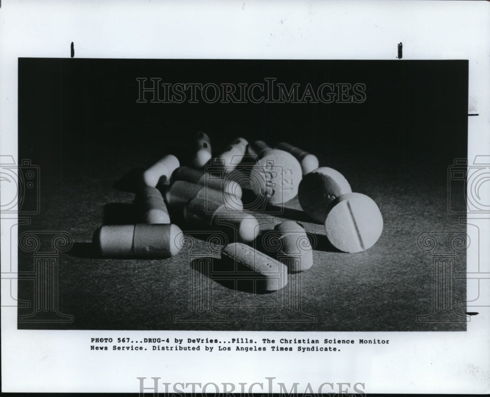 1989 Press Photo Different kinds of Pills - cvb26432 - Historic Images