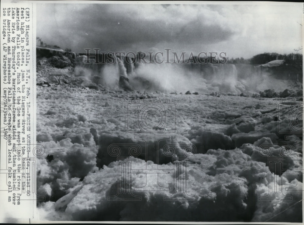 1967 Ice formations on the Niagara River-Historic Images