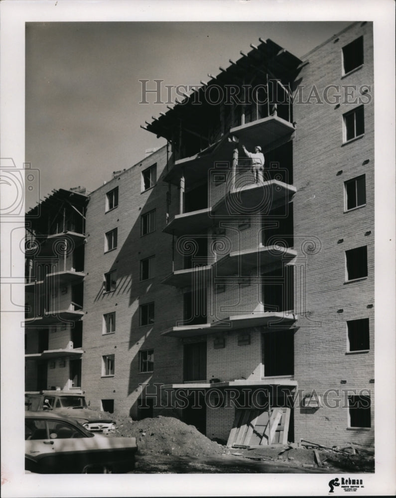 1966 Press Photo Fairview Village Apartments construction - cvb26785 - Historic Images