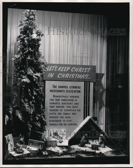 1960 Kamms Corner's Christmas Scene at Mondo-Abele Dance Studio-Historic Images