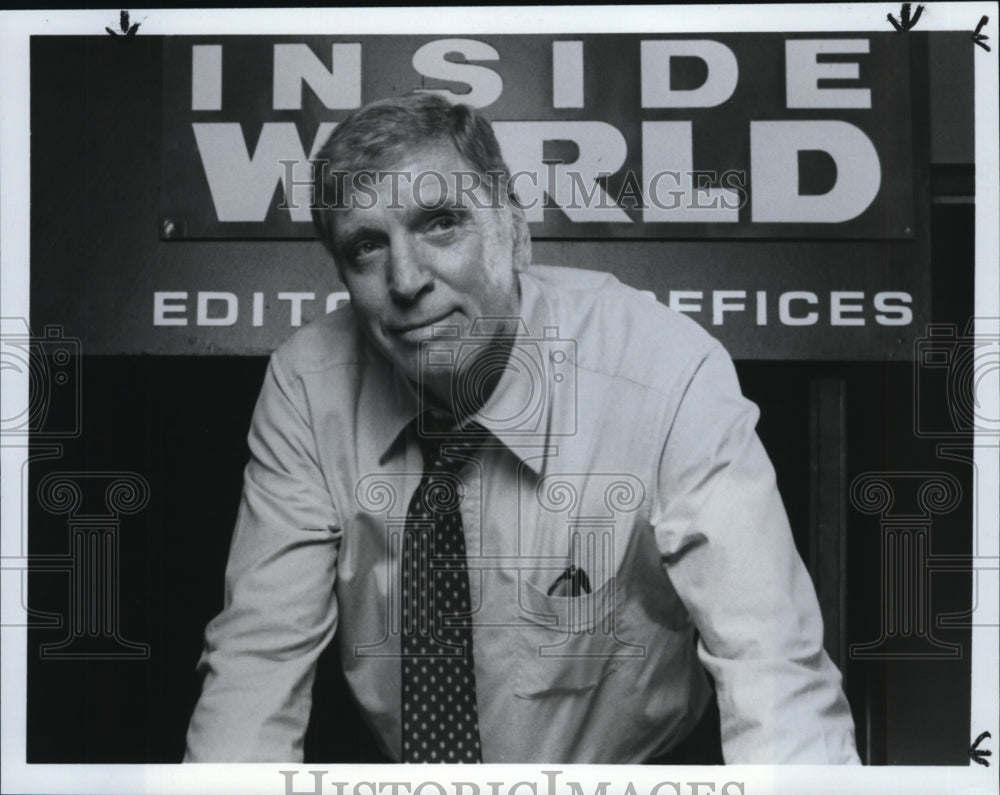 1985 Press Photo Burt Lancaster of The ABC Monday Night Movie -- "Scandal Sheet" - Historic Images