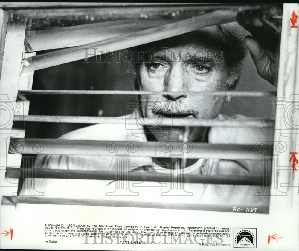 1981 Press Photo Burt Lancaster stars in Louis Malle's "Atlantic City" - Historic Images