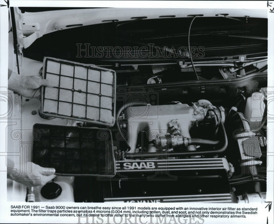1991 Press Photo Saab 9000 - cvb26935 - Historic Images