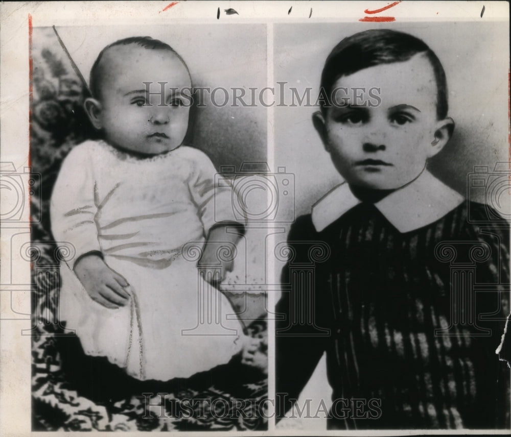 1945, President Harry S Truman at age of 4 and 1 - cvb26938 - Historic Images