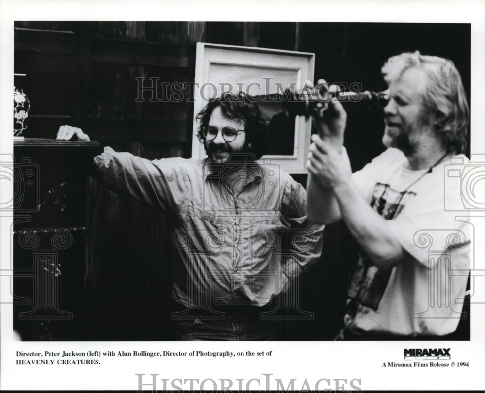 1994 Press Photo Director&#39;s Peter Jackson (L) with Alun Bollinger - cvb27012 - Historic Images