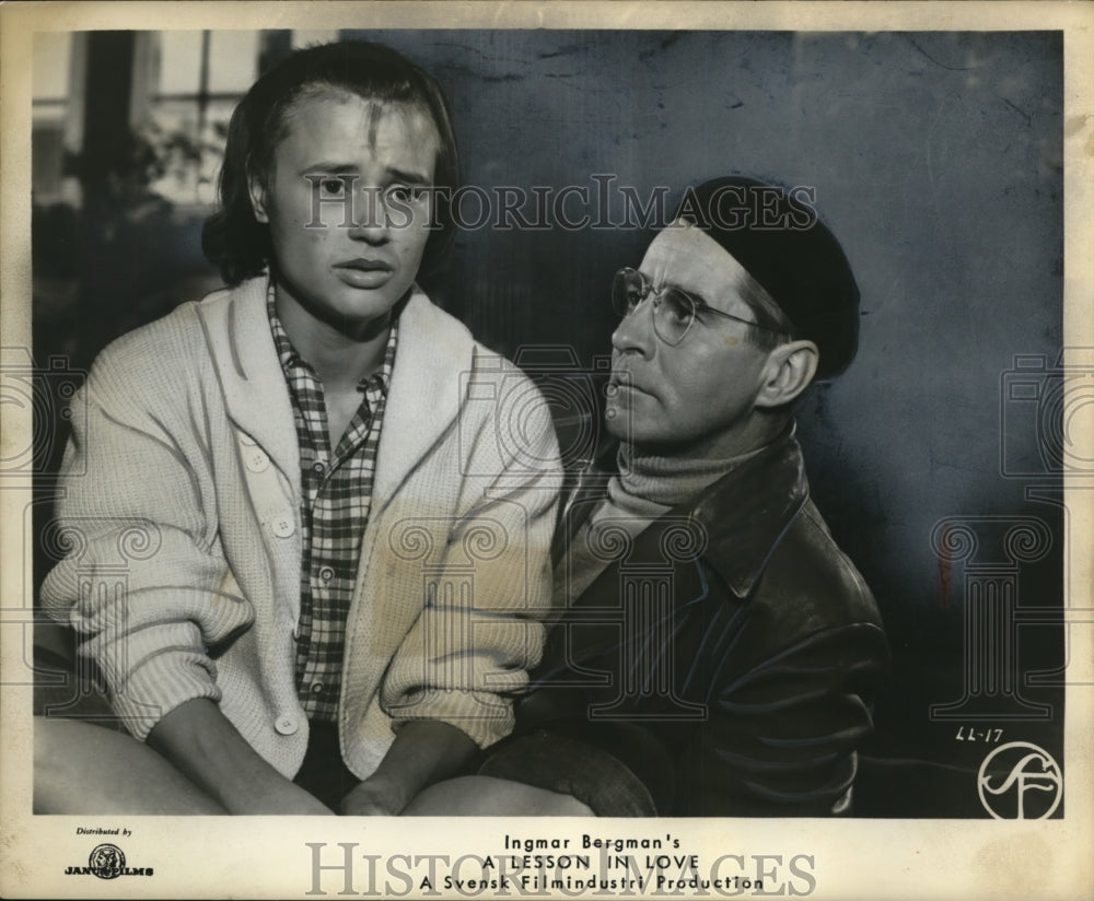 1960 Press Photo Ingmar Berman's "A Lesson In Love" - cvb27022 - Historic Images