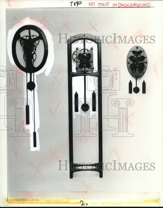 1986 Press Photo Clocks - cvb27068 - Historic Images