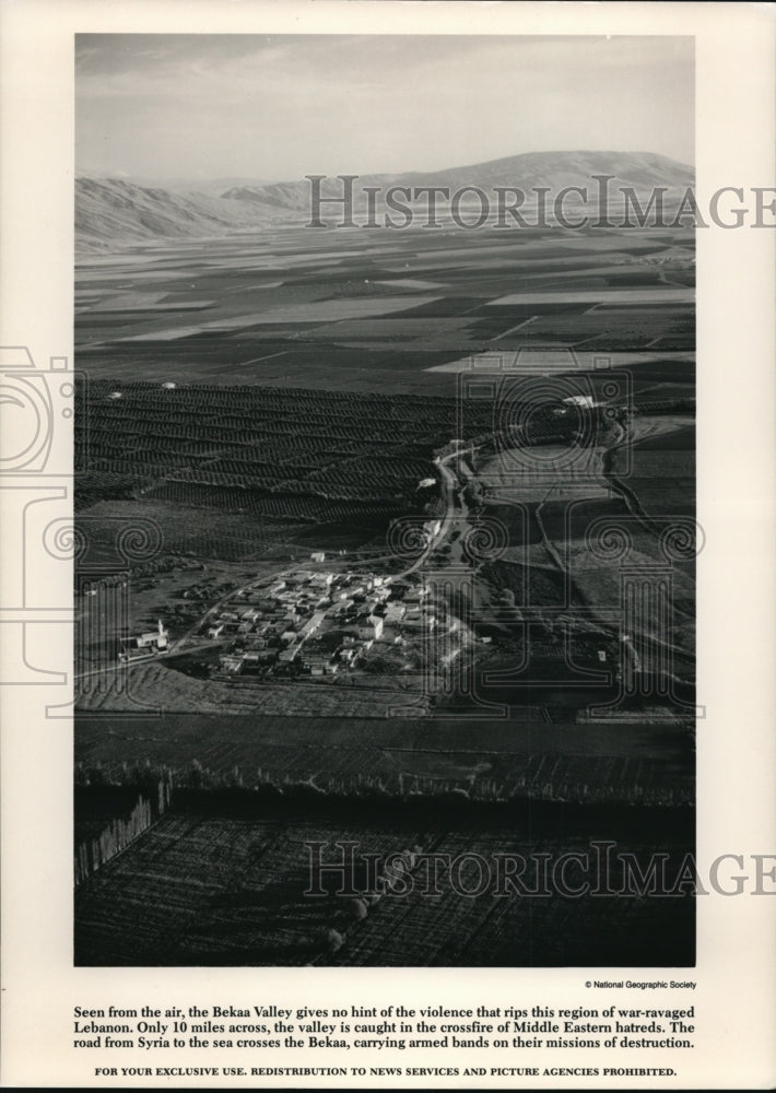 1986 Press Photo Bekaa Valley-Lebanon - cvb27209 - Historic Images