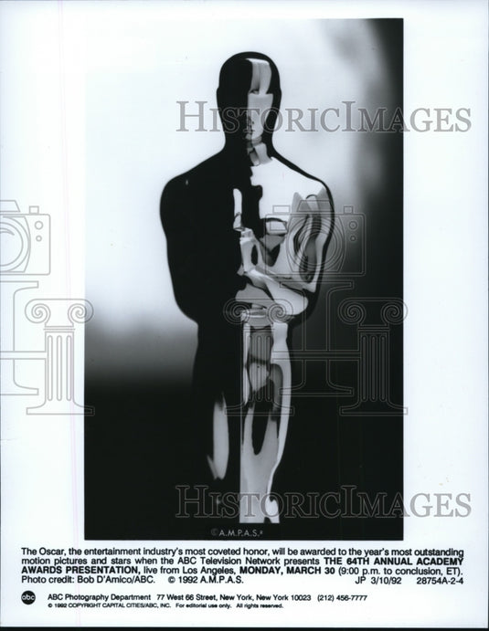 1992 Press Photo Academy Oscar Awards - cvb27278 - Historic Images