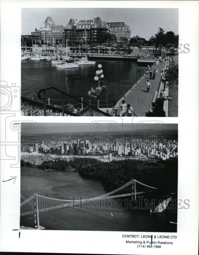 1992 Press Photo: British Colombia offers &quot;Fly &amp; Sea&quot; Canadian Adventures - Historic Images