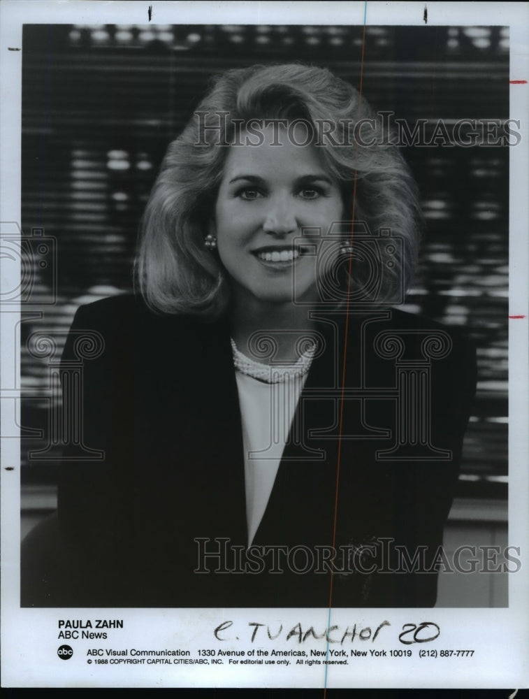 1990, Paula Zahn of ABC News - cvb27427 - Historic Images