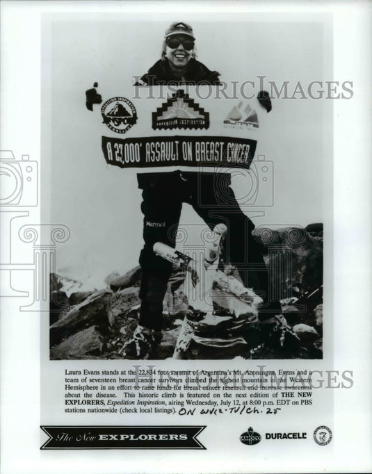 Press Photo: Laura Evans - Breast Cancer Awareness - cvb27611 - Historic Images