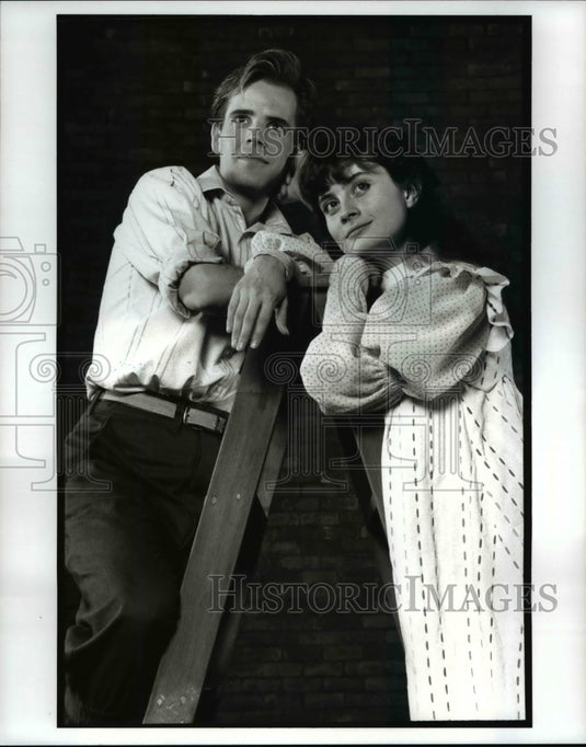 1991 Press Photo Andrew Dolha & Ann Baggley in Our Town - cvb27856 - Historic Images