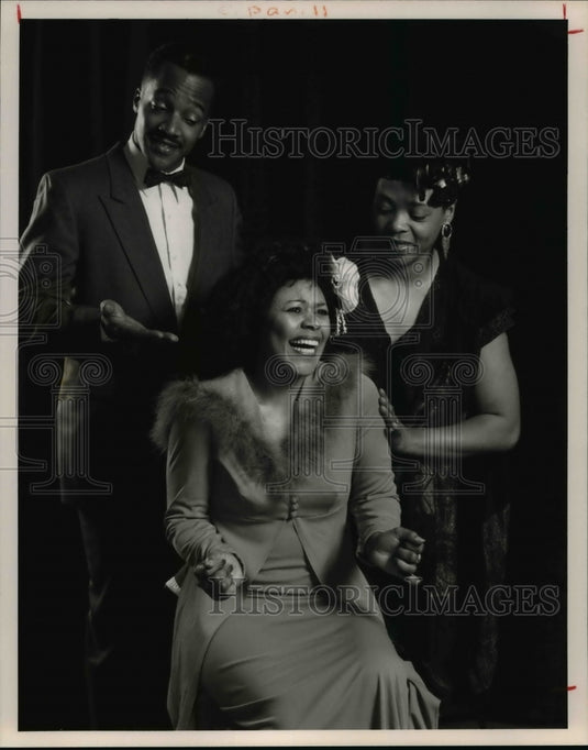 1993 Press Photo Rick Williams, Tina Tillman & Renee Matthew-Jackson in "Firsts" - Historic Images
