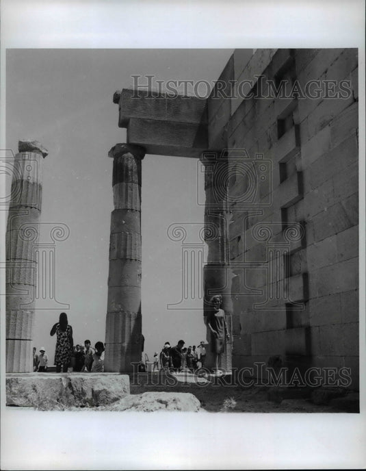 Press Photo Lindos, Rhodes, Greece - cvb28090 - Historic Images
