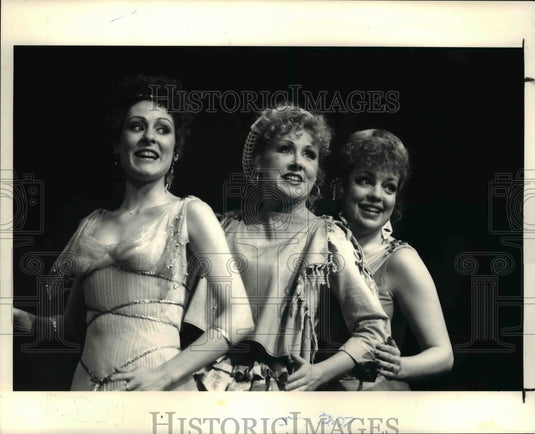 1991, L-R: Donna English, Dorothy Stanley and K.T. Sullivan - Historic Images