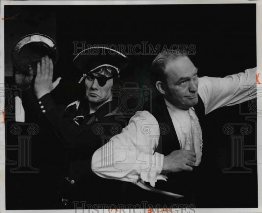 1973 Press Photo Gary Ferree & Bill Bradlee as Mortimer &Henry "The Fantasticks" - Historic Images