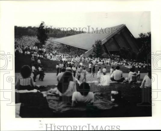 1985 Press Photo Cleveland Orchestra at Blossom Music Center - cvb28325 - Historic Images