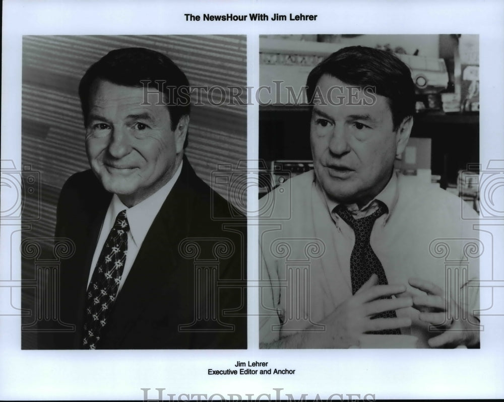 Press Photo The Newshour with Jim Lehrer - cvb28450 - Historic Images