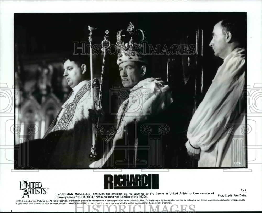 1995 Press Photo Richard, Ian McKellen Stars In Richard III - cvb28498 - Historic Images