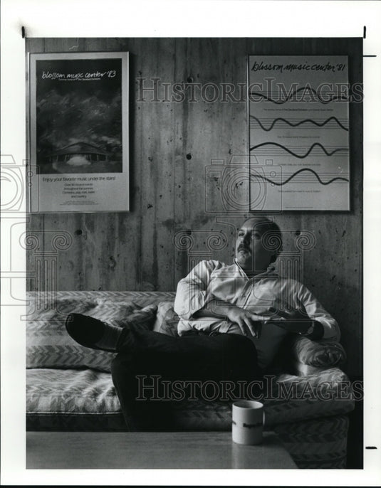 1990 Press Photo: Alan De Zon, manager of Blossom Music Center - cvb28813 - Historic Images