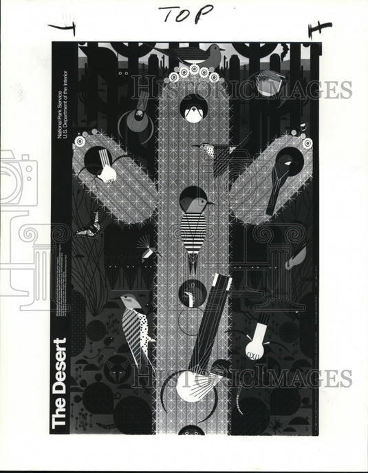 1985 Press Photo Posters, Copy, Fri. Mag. - cvb28865 - Historic Images