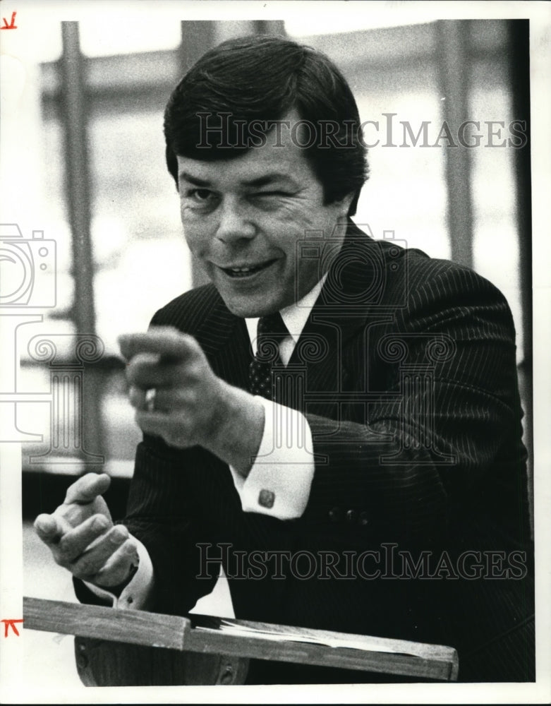 1981 Press Photo Dana Rinehart, Candidate for Governor - cvb28926 - Historic Images